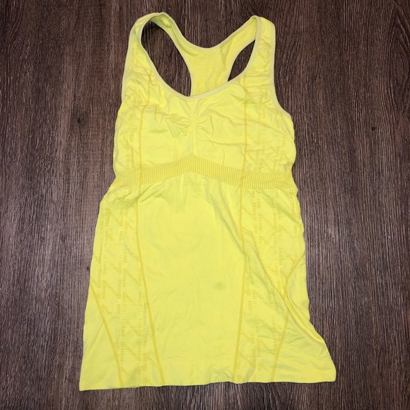neon yellow workout top - Picture 1 of 4